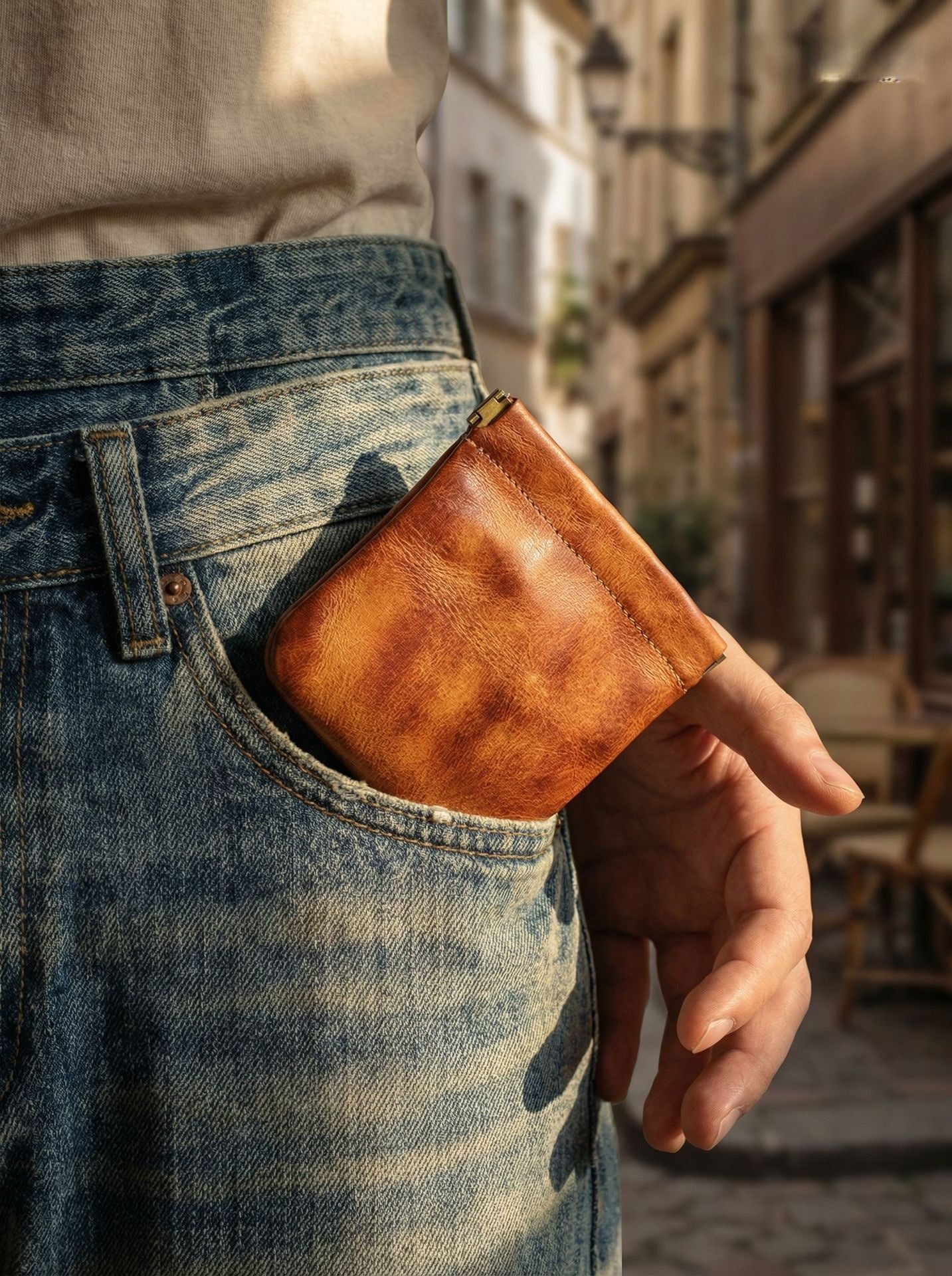 Retro Handmade Leather Card Wallets