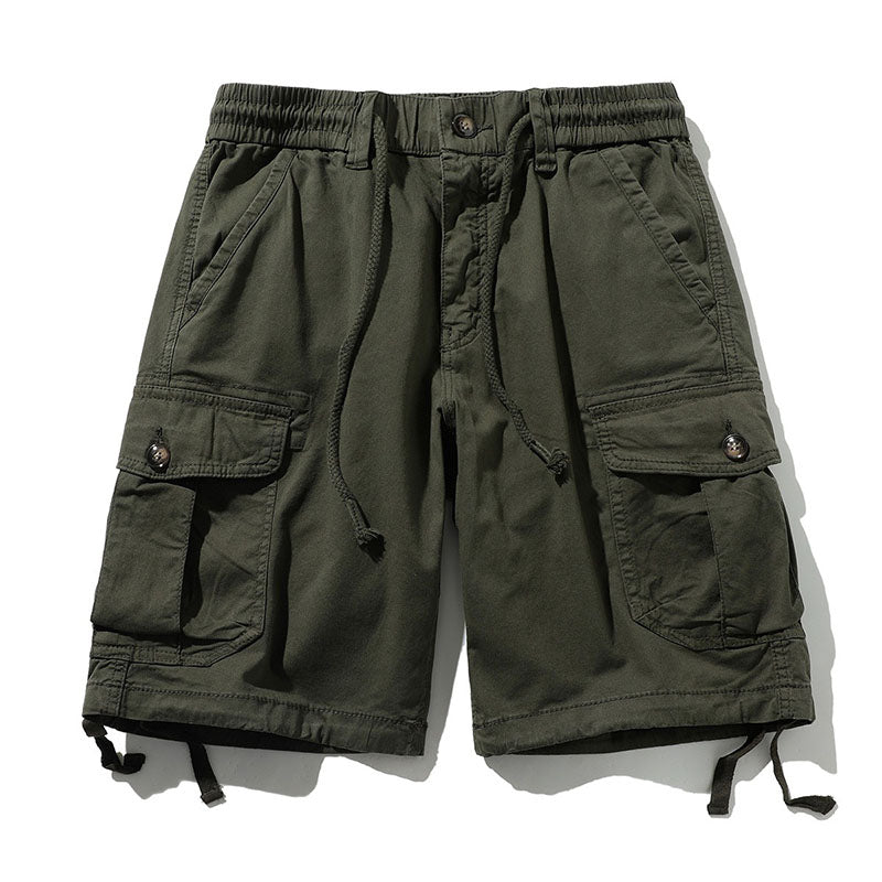 Retro Military Style Casual Cargo Camouflage Shorts