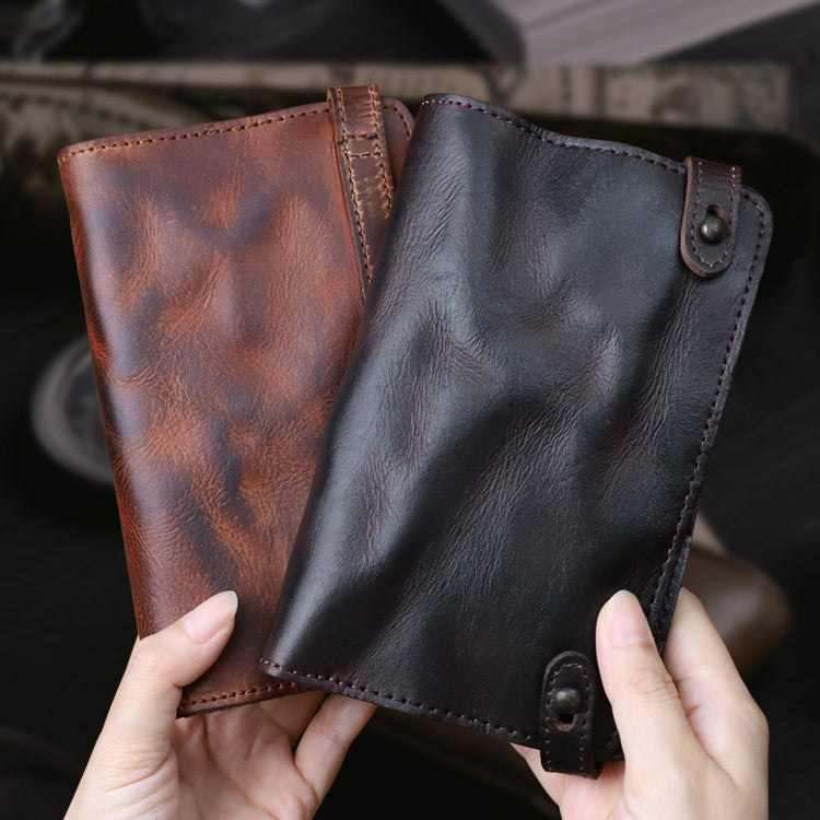 Retro Handmade Leather Multi-card Slots Wallets