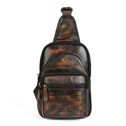 Retro Leather Casual Chest Bag