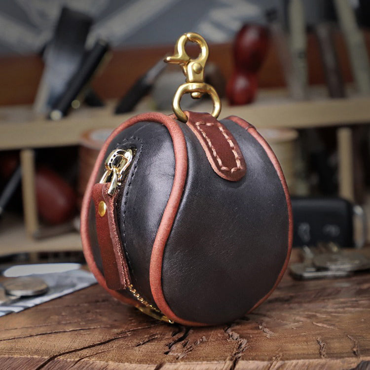 Retro Leather Handmade Waist Key Bag