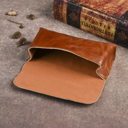 Retro Magnetic Handmade Leather Sunglasses Case