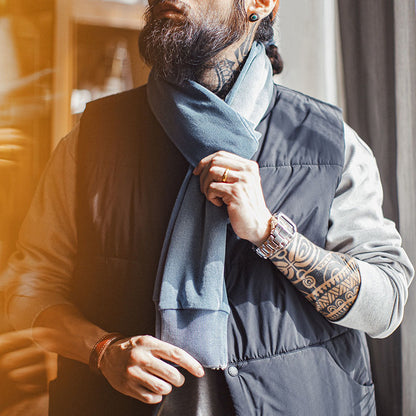 Retro Sleeve Scarf Shawl Dual-purpose Warm Scarf