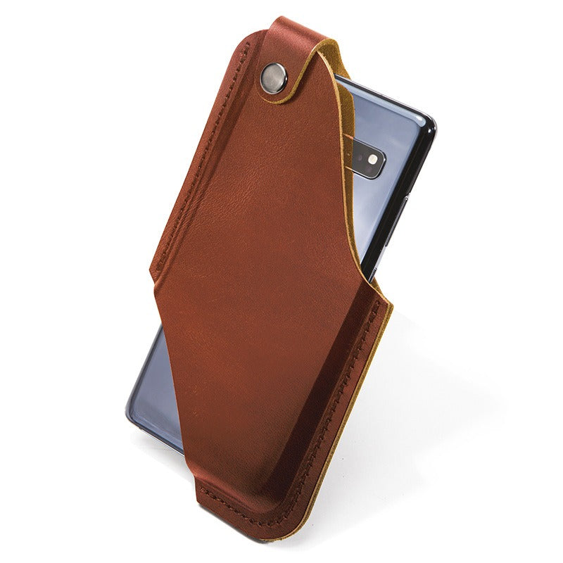 Retro Handmade Leather 6.7 inch Phone Bag