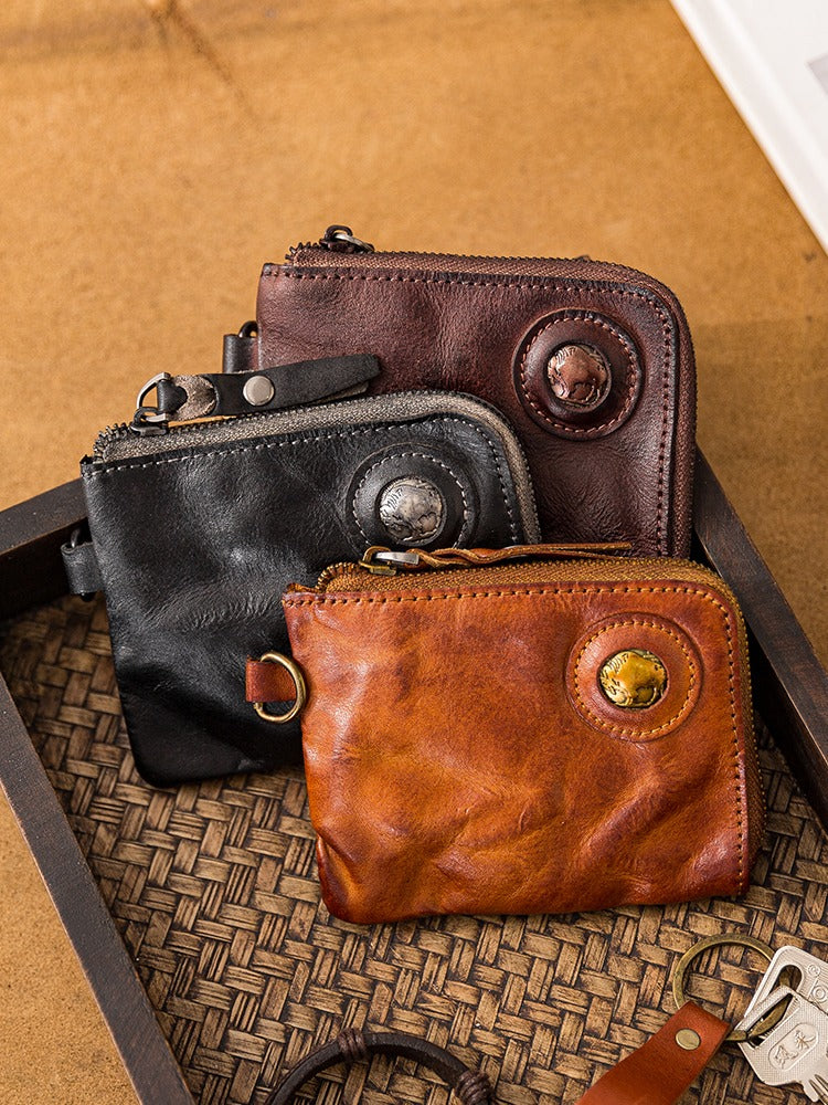 Handmade Retro Card Holder Leather Wallet