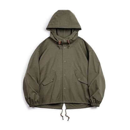 Retro Army Green M-51 Hood Jacket