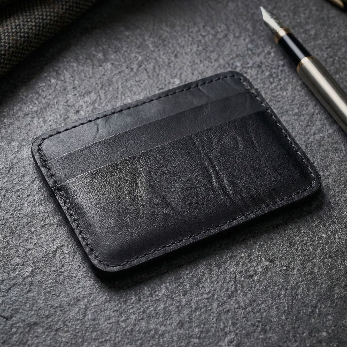 Retro Handmade Leather Card Wallets