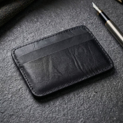 Retro Handmade Leather Card Wallets