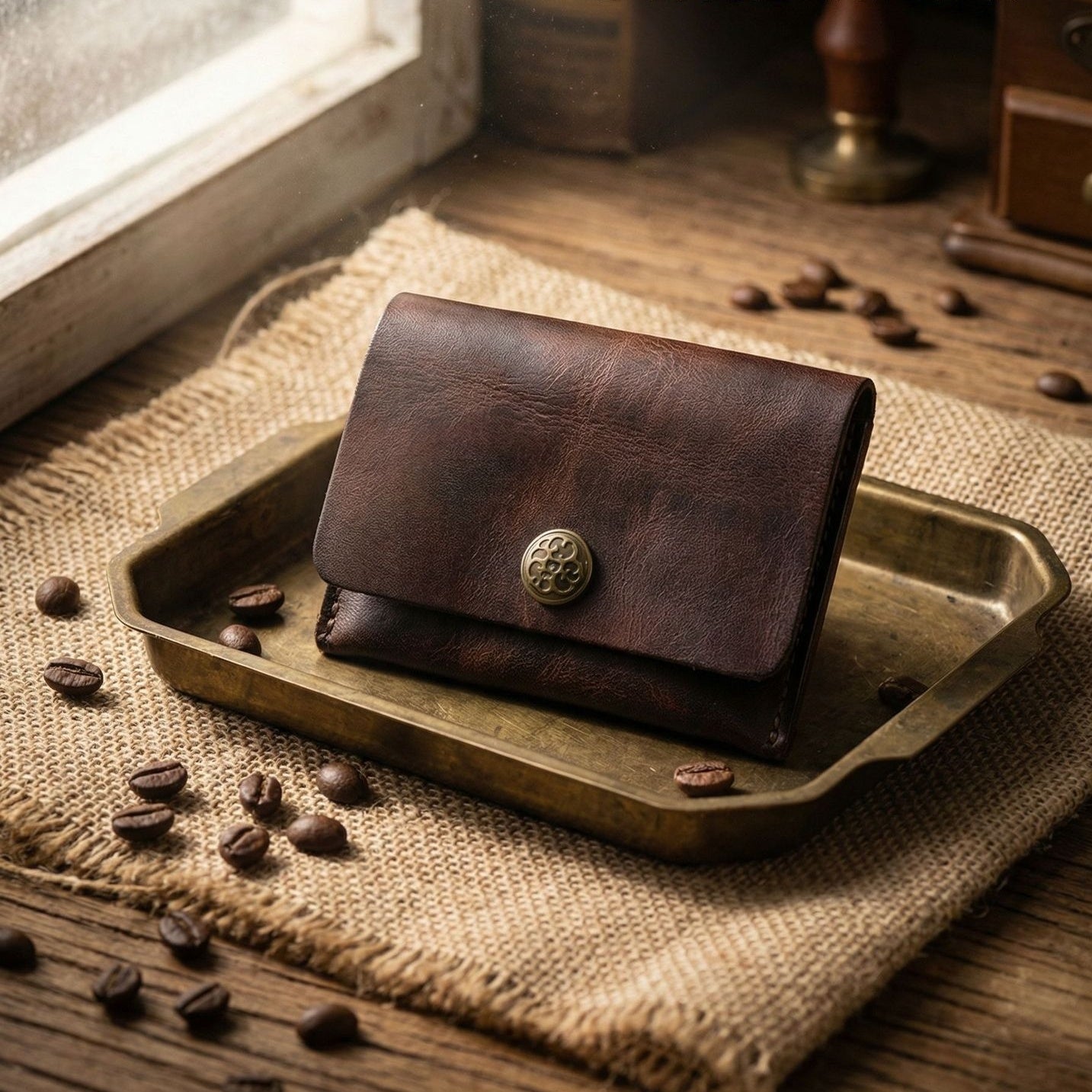 Retro Handmade Leather Card Wallets