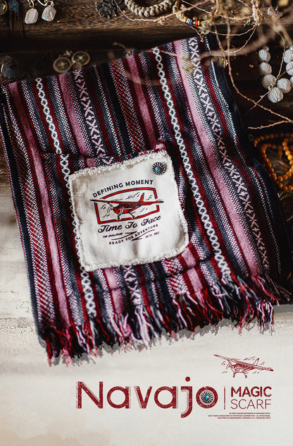 Retro Ethnic Style Knitted Sleeveless Vest Scarf