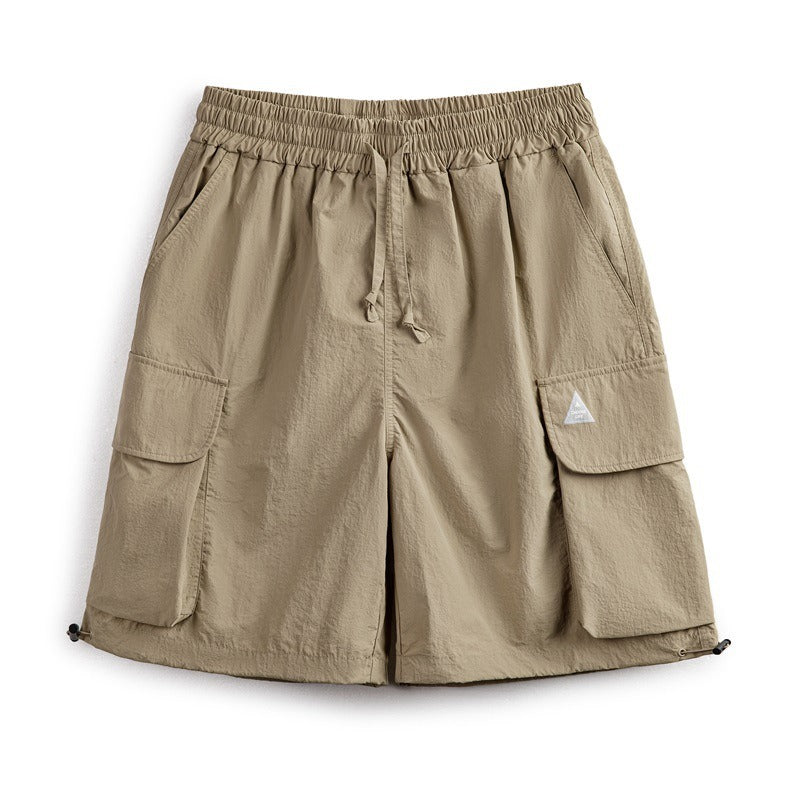 Retro Outdoor Multi-pocket Nylon Cargo Shorts