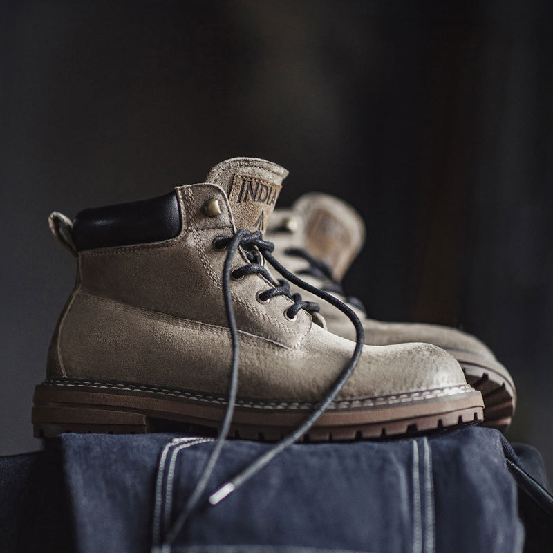 Retro Leather Wilderness Boots