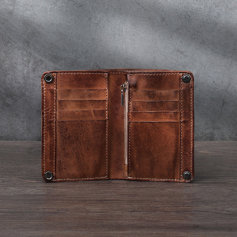 Retro Handmade Leather Wallet Multi-card Slots Wallet