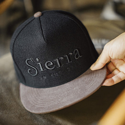 Retro Baseball Cap Woolen Embroidered Hat