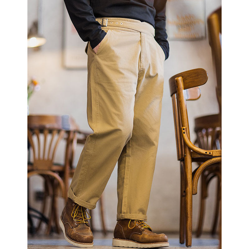 Vintage Casual Cargo Work Pant Stright Trousers