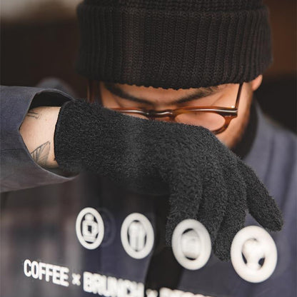 Retro Full Finger Gloves For Men Autumn and Winter Touch Screen