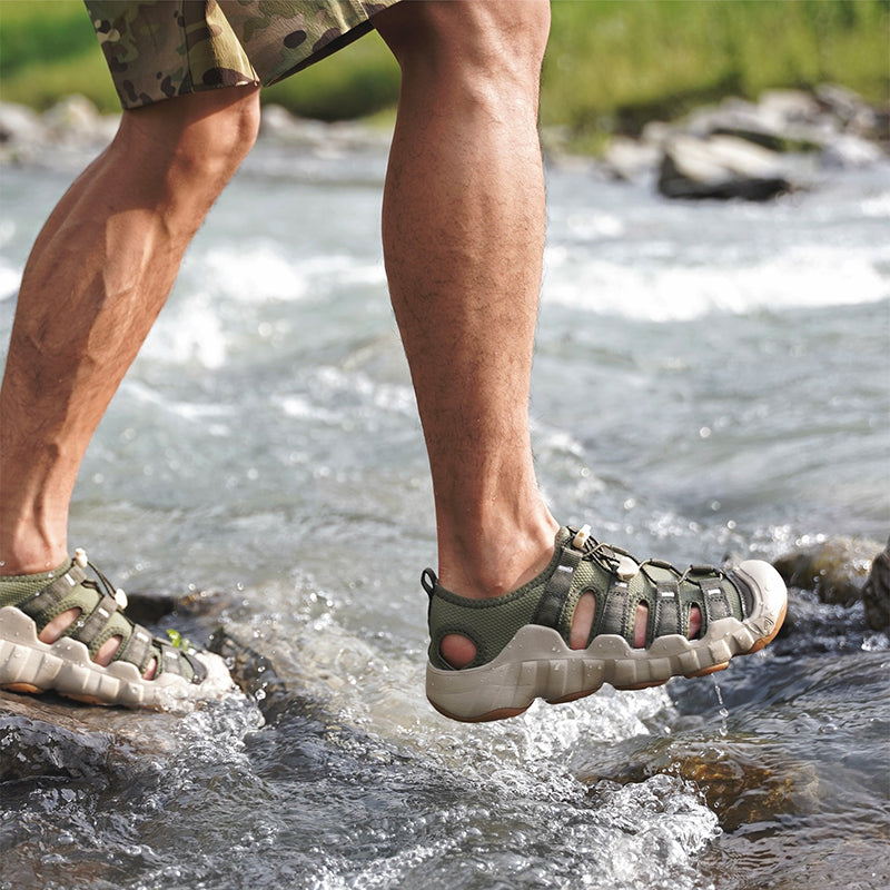 Outdoor Hollow Breathable Hiking Shoes Casual Sports Sandals