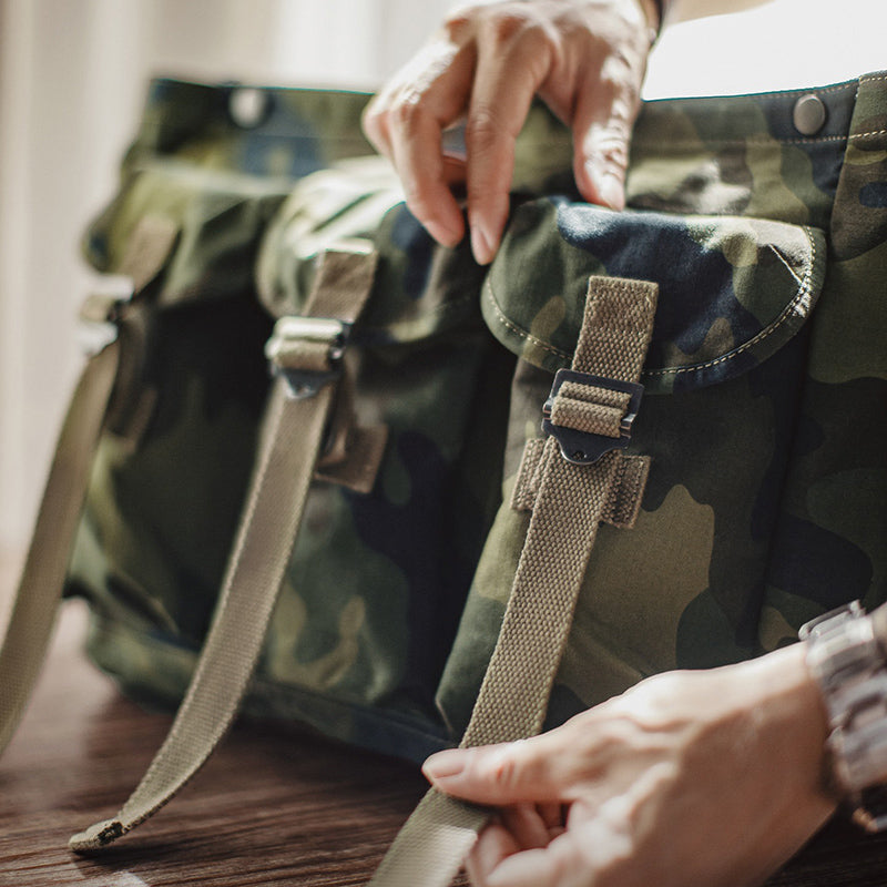 Retro Camouflage Tactical Crossbody Bag