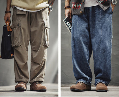 Retro Brown Slip-on Mules Ankle Boots