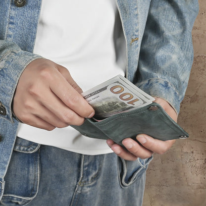 Retro Handmade Leather Wallet Multi-card Slots Wallet