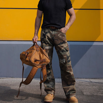 Retro Batik Cloth Canvas Chest Bag