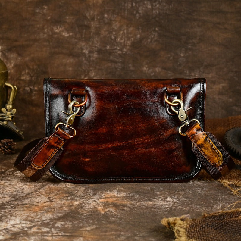 Retro Handmade Leather Crossbody Bag