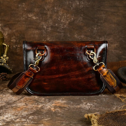 Retro Handmade Leather Crossbody Bag