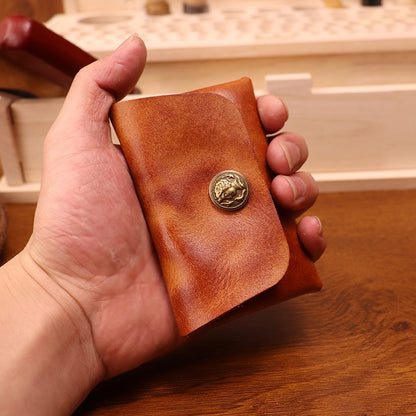 Handmade Retro Card Holder Leather Wallet