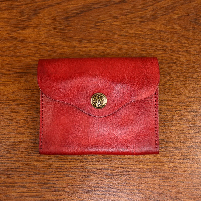 Retro Handmade Leather Card Wallet