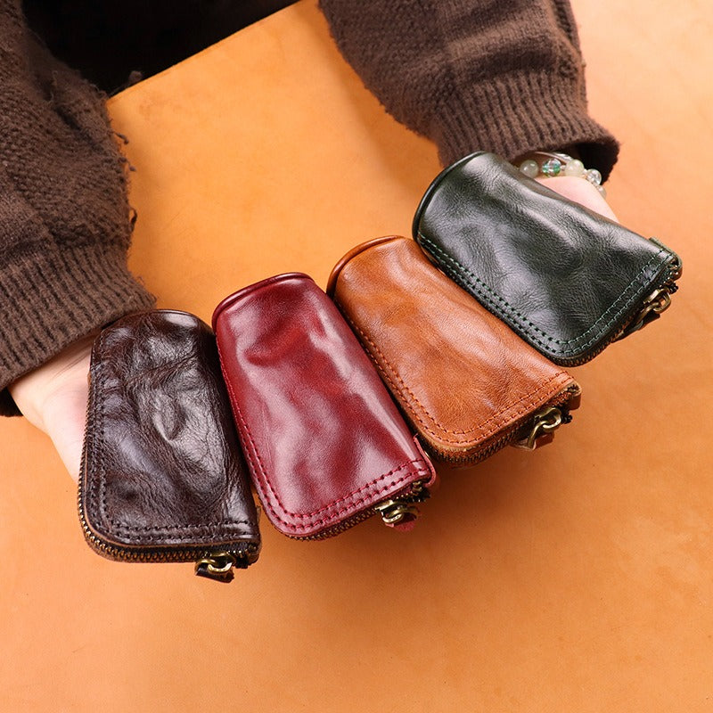 Retro Handmade Leather Key Bags Waist Bags