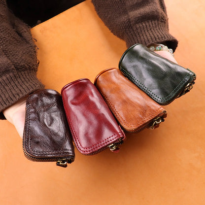 Retro Handmade Leather Key Bags Waist Bags