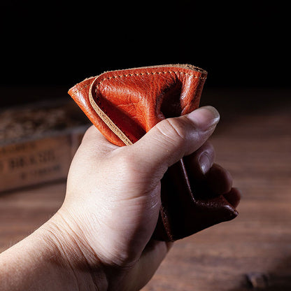 Retro Handmade Leather Card Holder