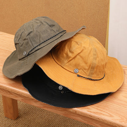 Retro Wax Cloth Fisherman Caps