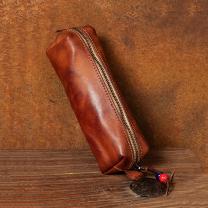 Retro Handmade Leather Storage Bag