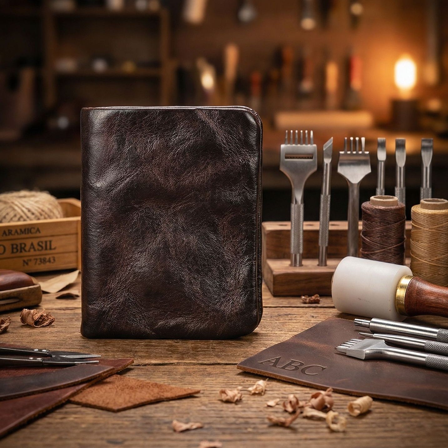 Retro Leather Handmade Short Wallets