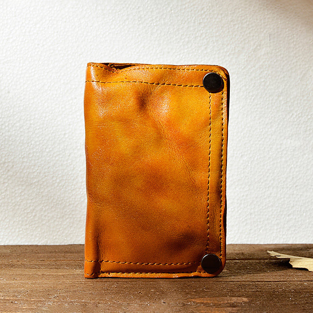 Retro Handmade Leather Wallet Multi-card Slots Wallet