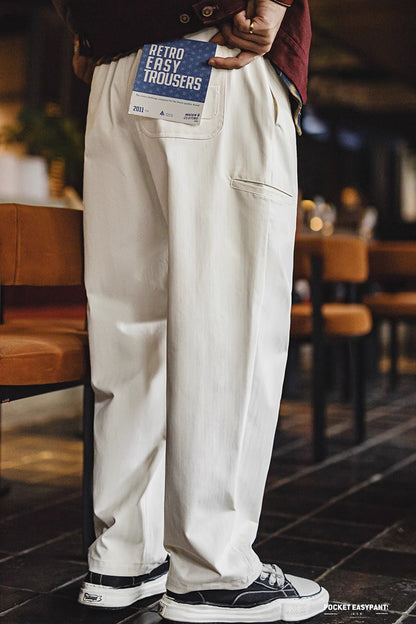 Retro Herringbone Cleanfit Easy Pants