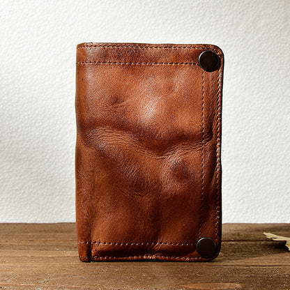 Retro Handmade Leather Wallet Multi-card Slots Wallet