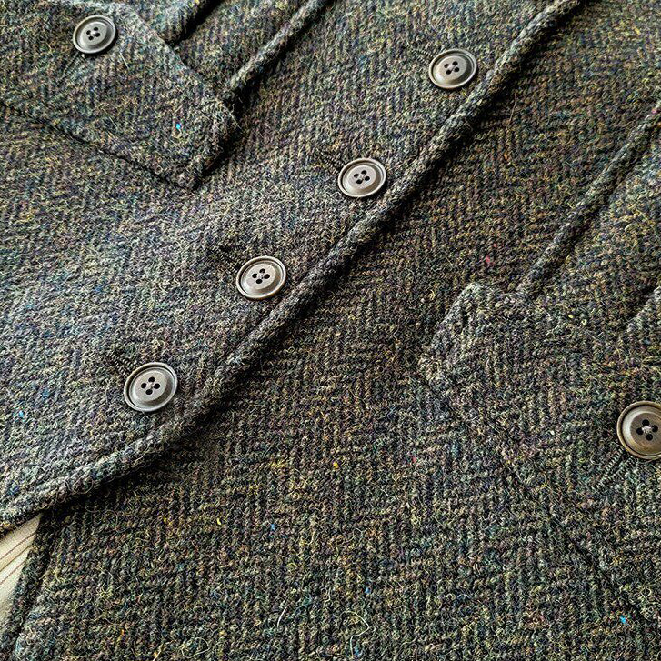Retro Large Size Herringbone Waistcoats
