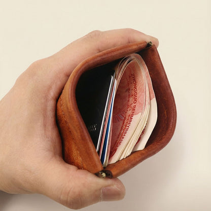 Retro Handmade Leather Card Wallets