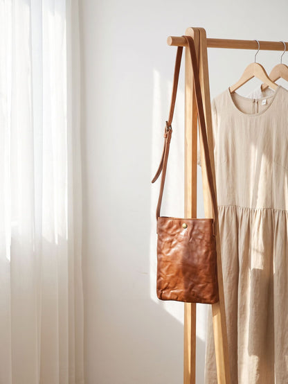 Retro Handmade Leather Crossbody Bag