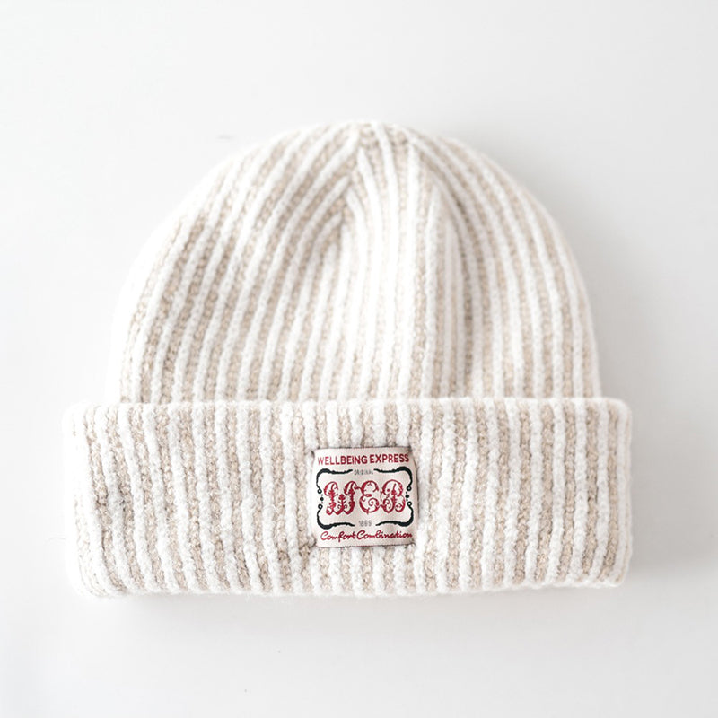 Retro Striped Knitted Hat