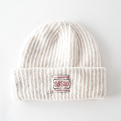Retro Striped Knitted Hat