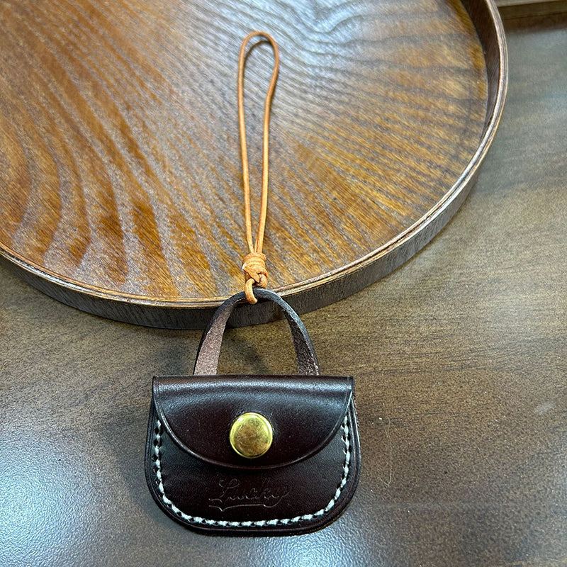 Retro Handmade Leather Mini Storage Bag Lucky Accessories