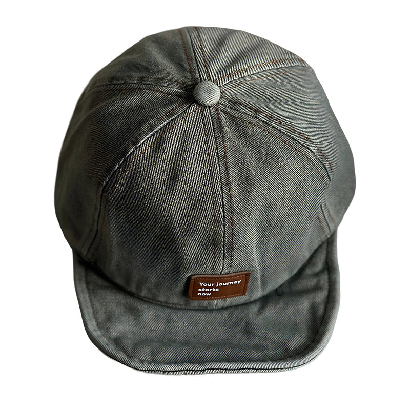 Retro Flip Hat Beret Casual Cap Adjustable Hat