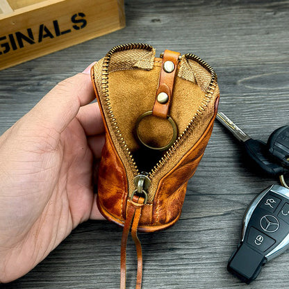 Retro Handmade Leather Key Bags Waist Bags
