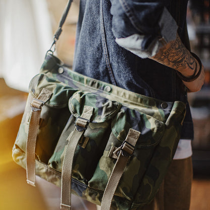 Retro Camouflage Tactical Crossbody Bag