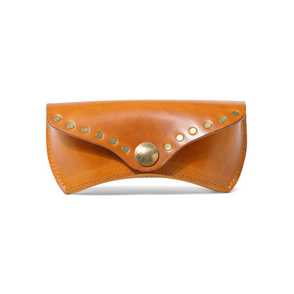 Retro Handmade Leather Glasses Case