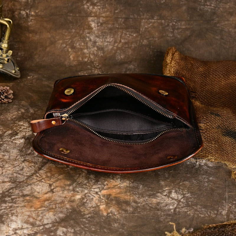 Retro Handmade Leather Crossbody Bag