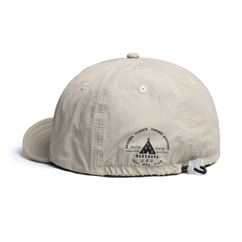 Retro Printed Baseball Cap Flip Hat Beret